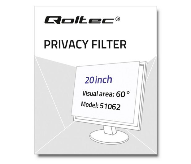 Qoltec Filtr prywatyzujący 20" | 16:10 - 1243544 - zdjęcie 3